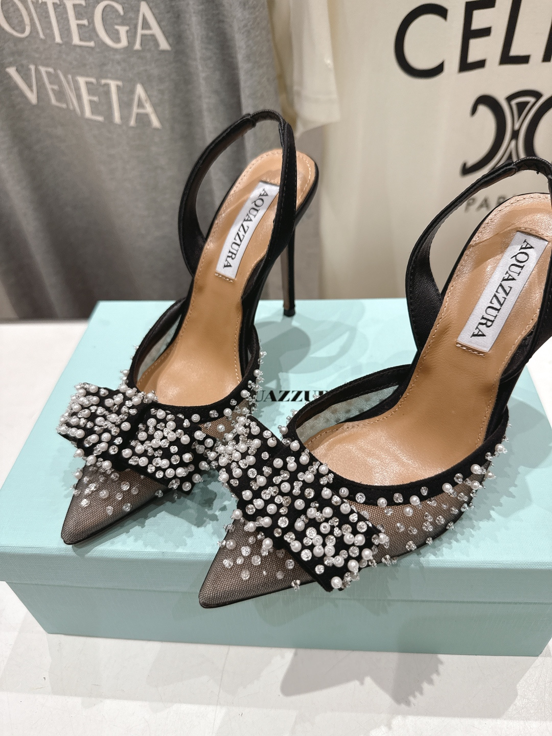 高版本出厂 「ᴀqᴜᴀᴢᴢᴜʀᴀ」AQUAZZURA/菠萝F072 2026ss夏季新款Very Bow