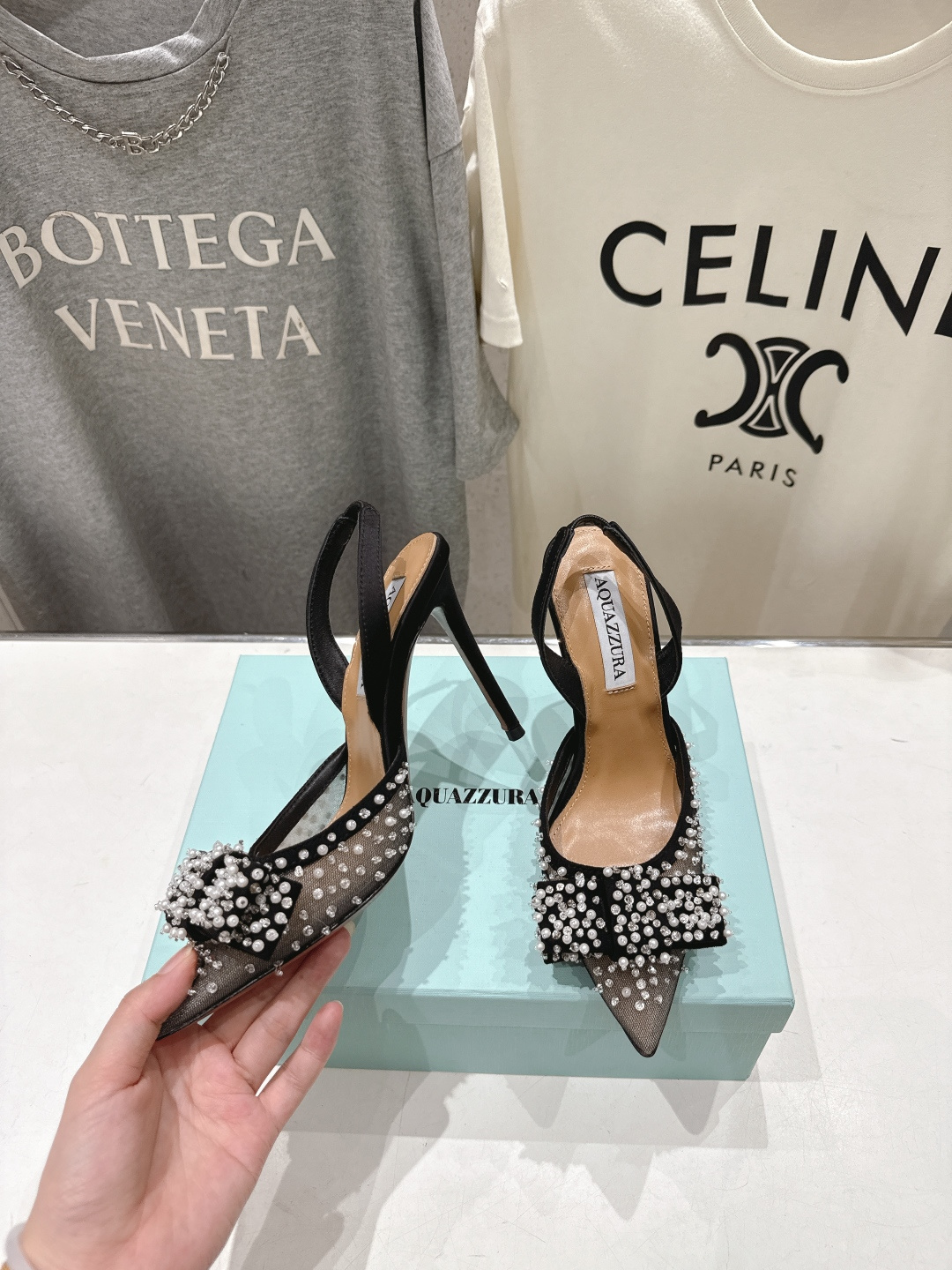 高版本出厂 「ᴀqᴜᴀᴢᴢᴜʀᴀ」AQUAZZURA/菠萝F072 2026ss夏季新款Very Bow