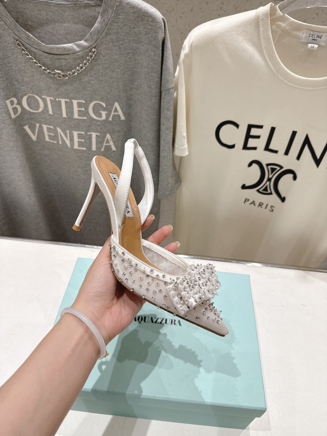 高版本出厂 「ᴀqᴜᴀᴢᴢᴜʀᴀ」AQUAZZURA/菠萝F072 2026ss夏季新款Very Bow