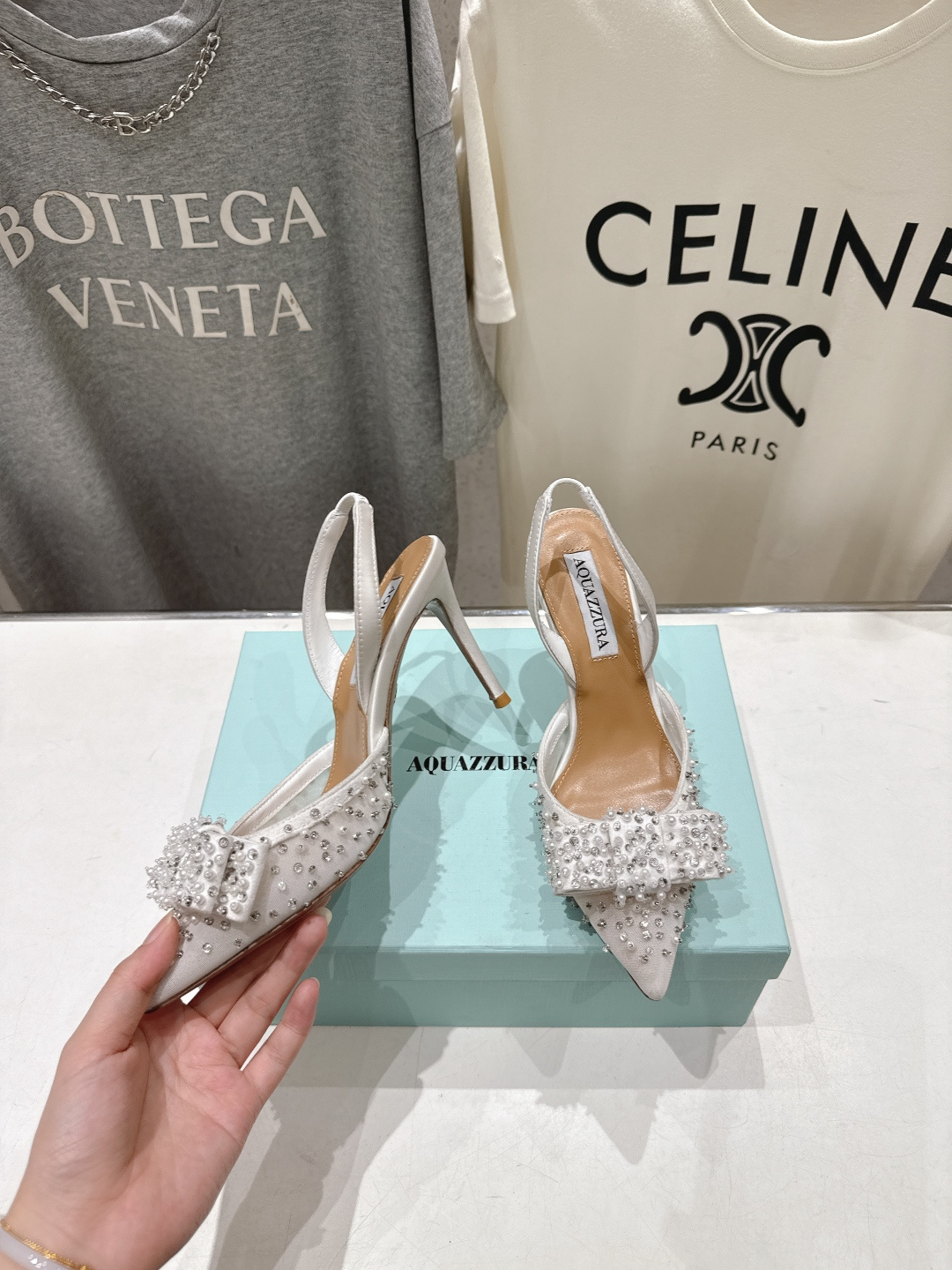 高版本出厂 「ᴀqᴜᴀᴢᴢᴜʀᴀ」AQUAZZURA/菠萝F072 2026ss夏季新款Very Bow