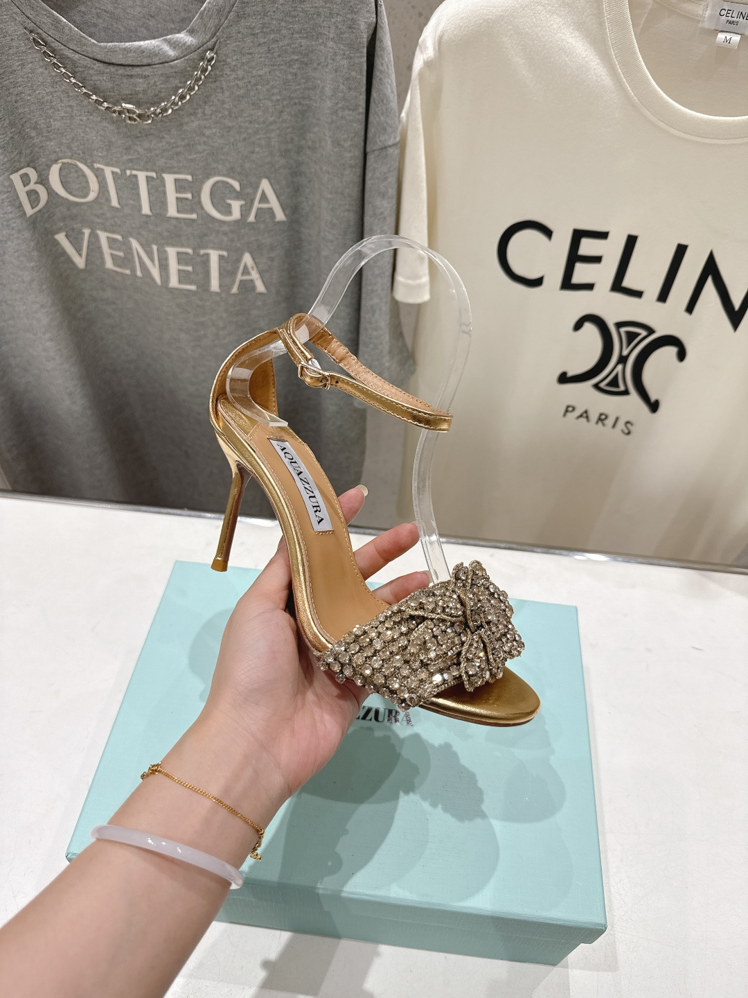 高版本出厂 「ᴀqᴜᴀᴢᴢᴜʀᴀ」AQUAZZURA/菠萝F072 2026ss夏季新款Very Bow