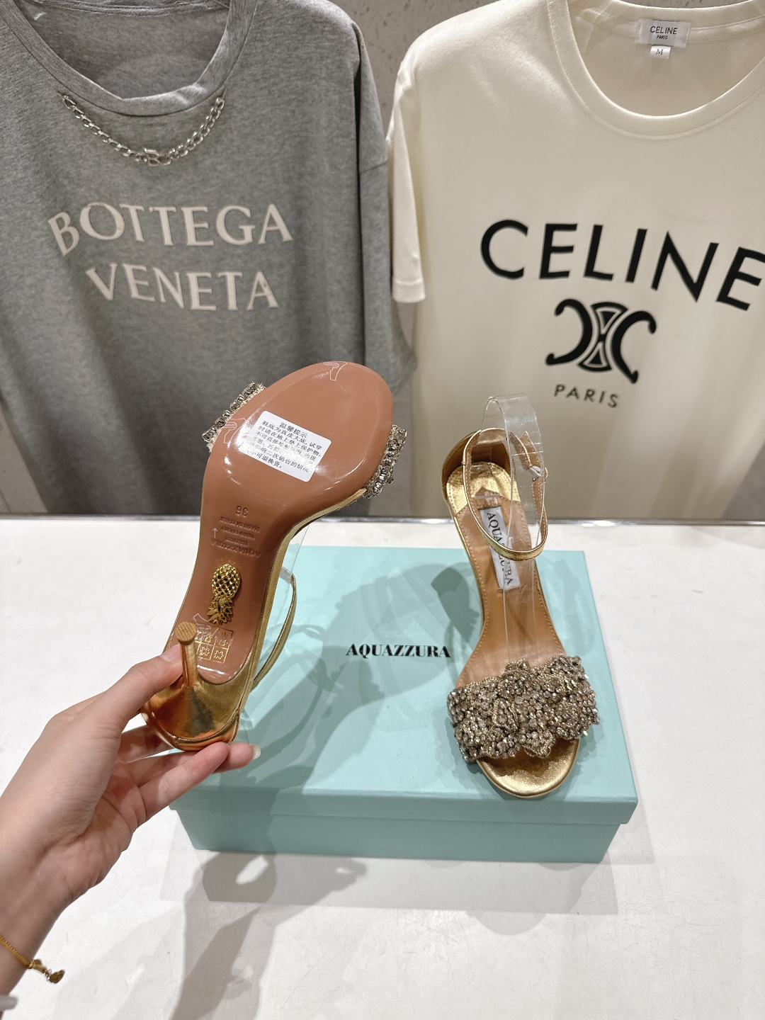 高版本出厂 「ᴀqᴜᴀᴢᴢᴜʀᴀ」AQUAZZURA/菠萝F072 2026ss夏季新款Very Bow