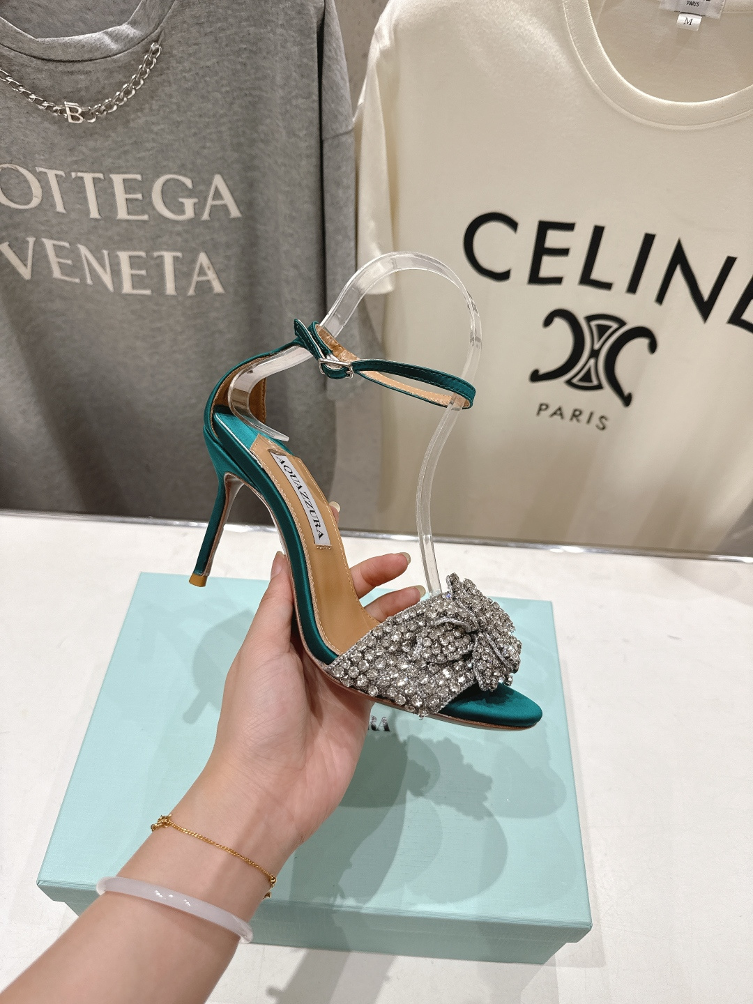 高版本出厂 「ᴀqᴜᴀᴢᴢᴜʀᴀ」AQUAZZURA/菠萝F072 2026ss夏季新款Very Bow