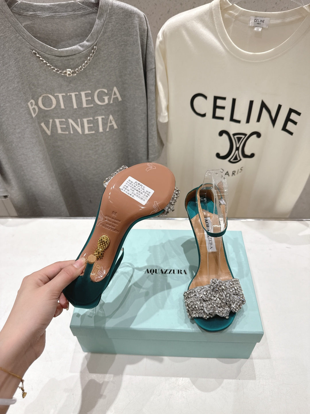 高版本出厂 「ᴀqᴜᴀᴢᴢᴜʀᴀ」AQUAZZURA/菠萝F072 2026ss夏季新款Very Bow
