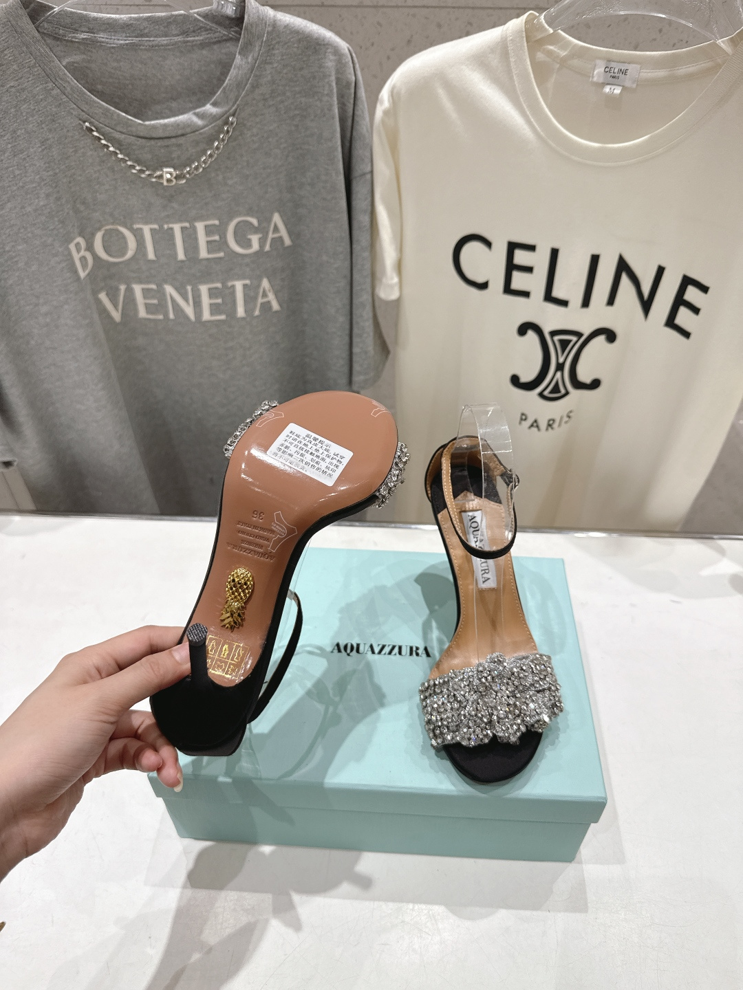 高版本出厂 「ᴀqᴜᴀᴢᴢᴜʀᴀ」AQUAZZURA/菠萝F072 2026ss夏季新款Very Bow