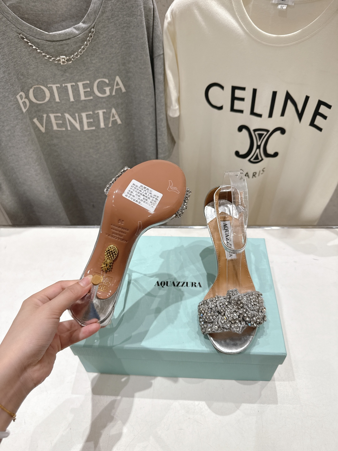 高版本出厂 「ᴀqᴜᴀᴢᴢᴜʀᴀ」AQUAZZURA/菠萝F072 2026ss夏季新款Very Bow