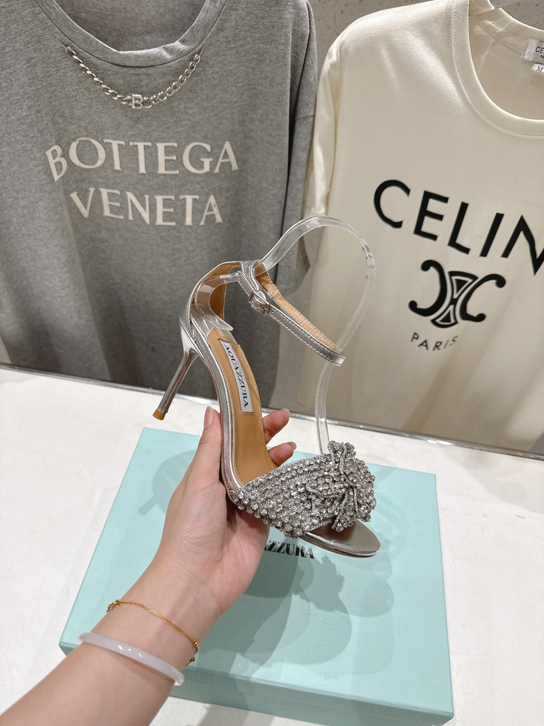 高版本出厂 「ᴀqᴜᴀᴢᴢᴜʀᴀ」AQUAZZURA/菠萝F072 2026ss夏季新款Very Bow