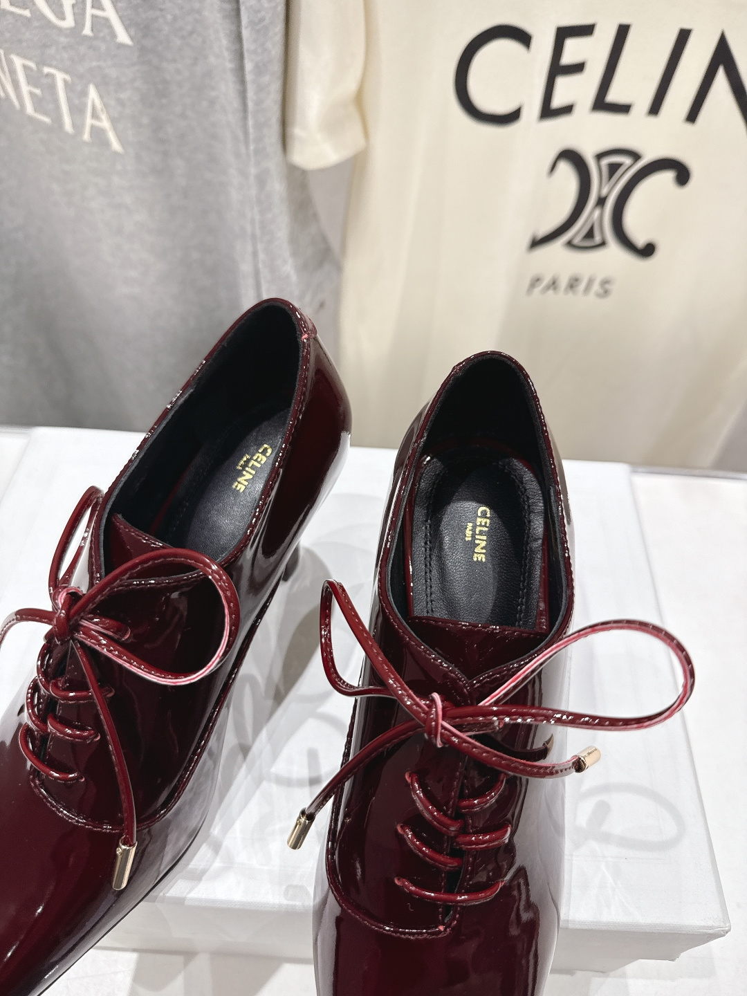 高版本出厂CELINE/赛琳F032 2026ss新品简易尖头玛丽珍复古风高跟鞋~复古简约又时尚 上脚舒 高版本出厂CELINE/赛琳F032 2026ss新品简易尖头玛丽珍复古风高跟鞋~复古简约又时尚 上脚舒