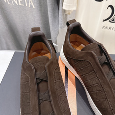 顶级版本 Zegna杰尼亚 2026ss春夏季新品男款奢华一脚蹬小白鞋休闲鞋Triple Stitch 顶级版本 Zegna杰尼亚 2026ss春夏季新品男款奢华一脚蹬小白鞋休闲鞋Triple Stitch