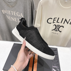 顶级版本 Zegna杰尼亚 2026ss春夏季新品男款奢华一脚蹬小白鞋休闲鞋Triple Stitch 顶级版本 Zegna杰尼亚 2026ss春夏季新品男款奢华一脚蹬小白鞋休闲鞋Triple Stitch