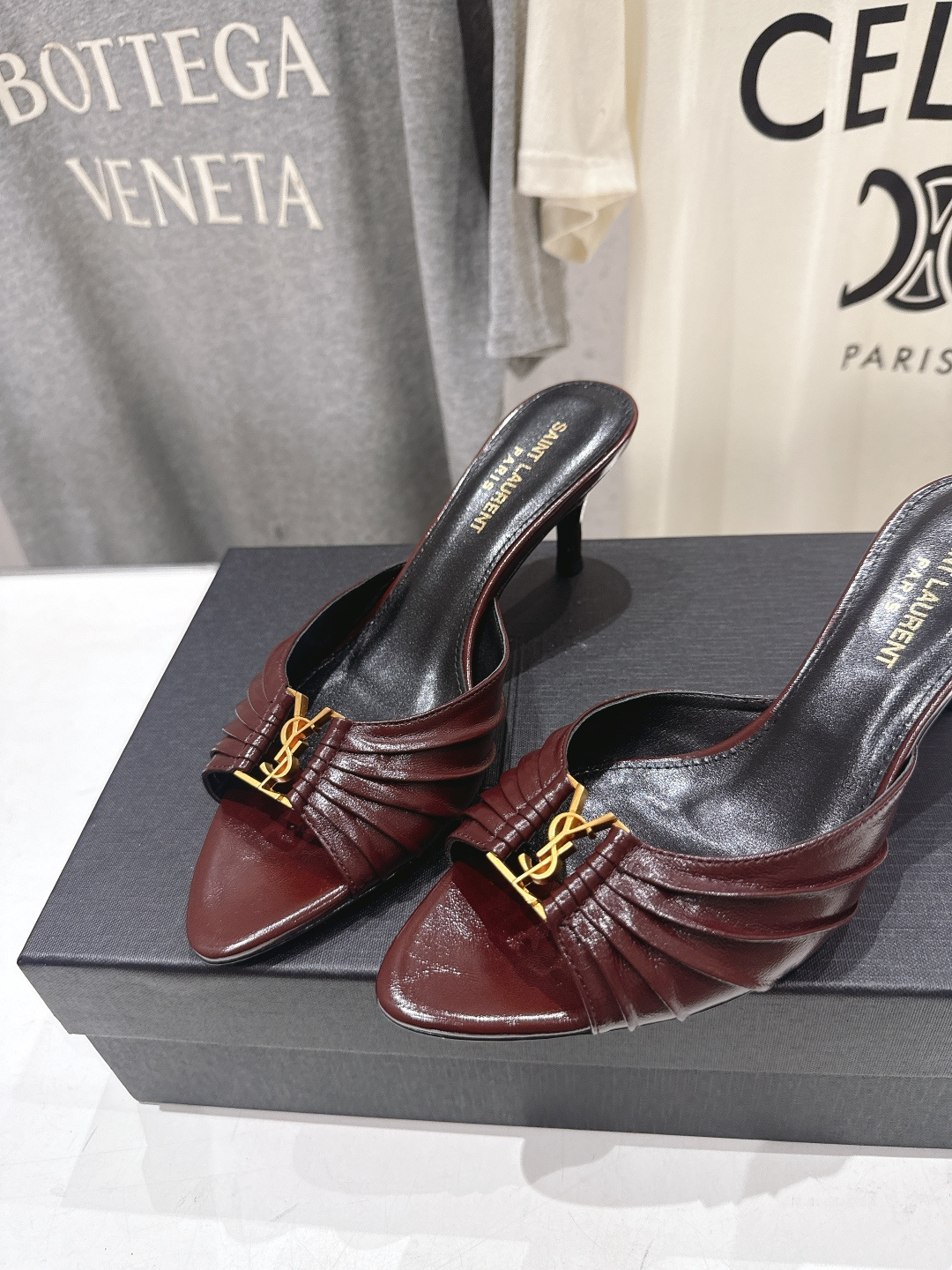 高版本出厂 「SAINT LAURENT*」F017 圣罗兰26ss夏季新款ysl 圣罗兰高跟拖鞋~ 高版本出厂 「SAINT LAURENT*」F017 圣罗兰26ss夏季新款ysl 圣罗兰高跟拖鞋~