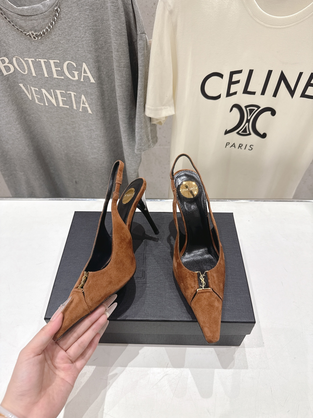 高版本出厂   SAINT LAURENT/圣罗兰YSL🆕 26ss春夏大热全新高跟鞋单鞋凉鞋！经典Ca