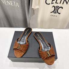 高版本出厂 「SAINT LAURENT*」F017 圣罗兰26ss夏季新款ysl 圣罗兰平底拖鞋~ 高版本出厂 「SAINT LAURENT*」F017 圣罗兰26ss夏季新款ysl 圣罗兰平底拖鞋~