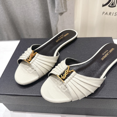 高版本出厂 「SAINT LAURENT*」F017 圣罗兰26ss夏季新款ysl 圣罗兰平底拖鞋~ 高版本出厂 「SAINT LAURENT*」F017 圣罗兰26ss夏季新款ysl 圣罗兰平底拖鞋~