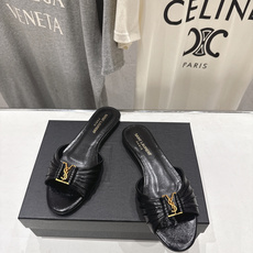 高版本出厂 「SAINT LAURENT*」F017 圣罗兰26ss夏季新款ysl 圣罗兰平底拖鞋~ 高版本出厂 「SAINT LAURENT*」F017 圣罗兰26ss夏季新款ysl 圣罗兰平底拖鞋~