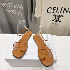 高版本出厂 Celine~赛琳F018 2026ss夏季新款平底时尚罗马风夹脚平底凉鞋New Celi 高版本出厂 Celine~赛琳F018 2026ss夏季新款平底时尚罗马风夹脚平底凉鞋New Celi