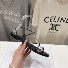 高版本出厂 Celine~赛琳F018 2026ss夏季新款平底时尚罗马风夹脚平底凉鞋New Celi 高版本出厂 Celine~赛琳F018 2026ss夏季新款平底时尚罗马风夹脚平底凉鞋New Celi