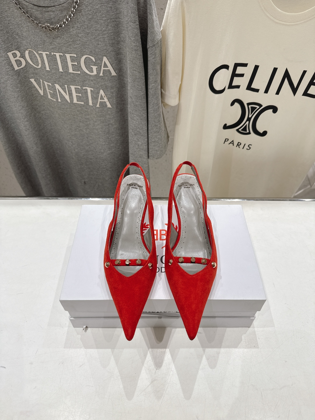 高版本出厂  BALENCIAG*巴黎世家F073 2026ss夏季新款尖头高跟鞋凉鞋非常舒服的高跟凉鞋