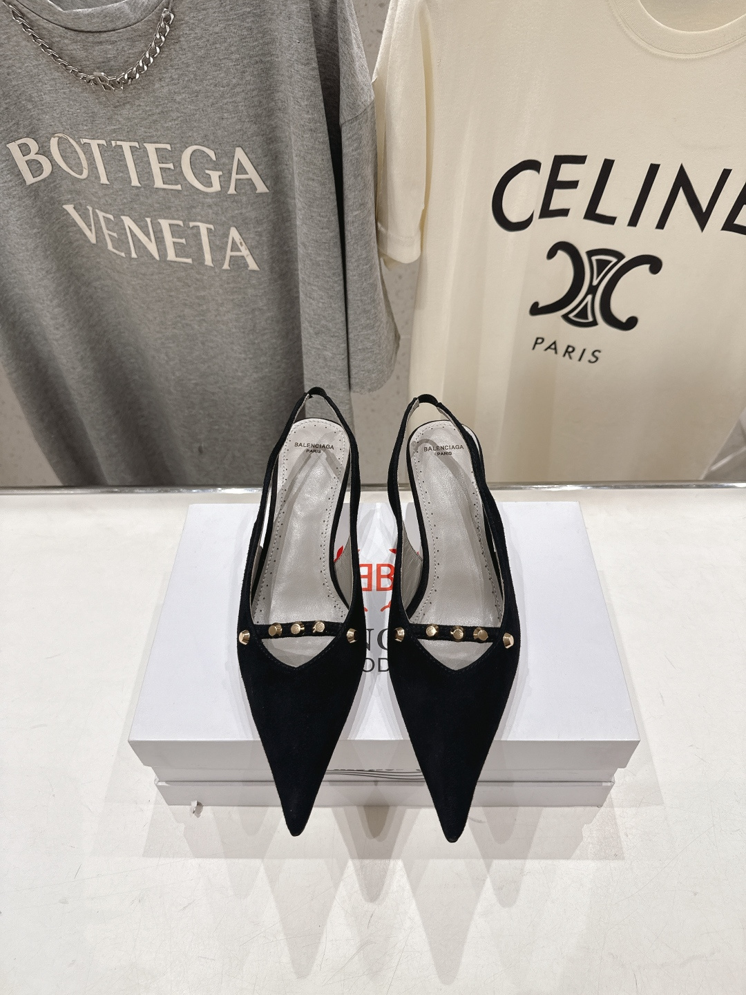 高版本出厂  BALENCIAG*巴黎世家F073 2026ss夏季新款尖头高跟鞋凉鞋非常舒服的高跟凉鞋