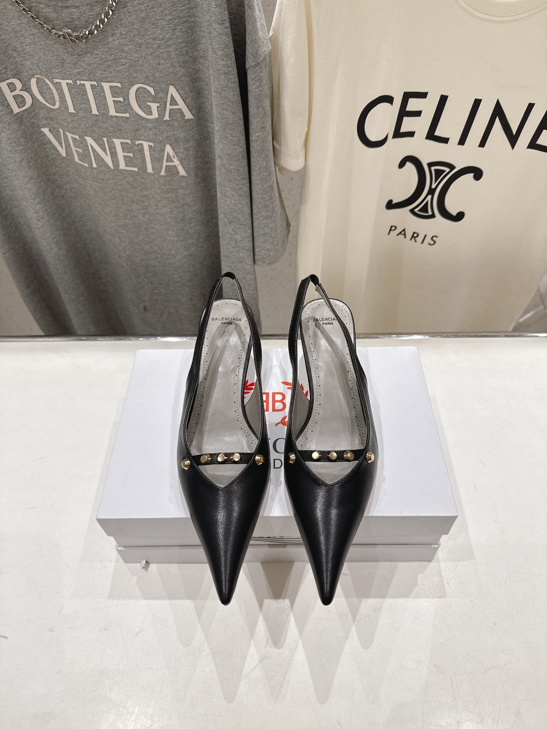 高版本出厂  BALENCIAG*巴黎世家F073 2026ss夏季新款尖头高跟鞋凉鞋非常舒服的高跟凉鞋