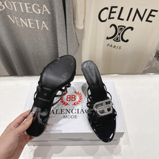 高版本出厂 BALENCIAG*巴黎世家F073 2026ss夏季新款双B字母扣高跟鞋拖鞋非常时髦一款 高版本出厂 BALENCIAG*巴黎世家F073 2026ss夏季新款双B字母扣高跟鞋拖鞋非常时髦一款