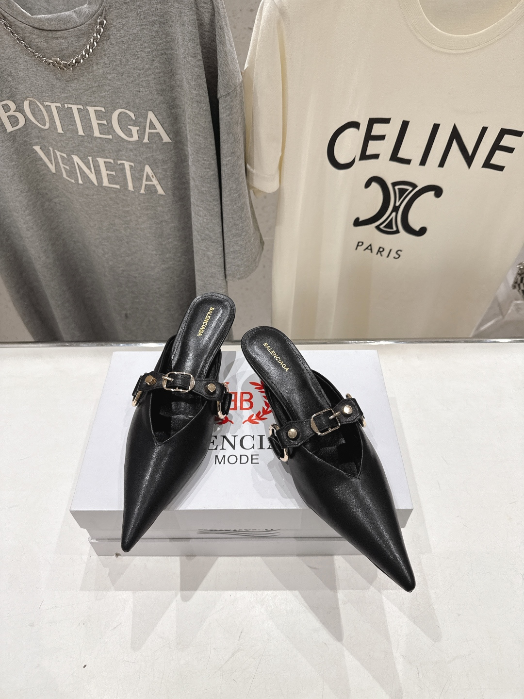 高版本出厂 BALENCIAG*巴黎世家F073 2026ss夏季新款尖头高跟鞋拖鞋非常舒服的高跟拖鞋 高版本出厂 BALENCIAG*巴黎世家F073 2026ss夏季新款尖头高跟鞋拖鞋非常舒服的高跟拖鞋