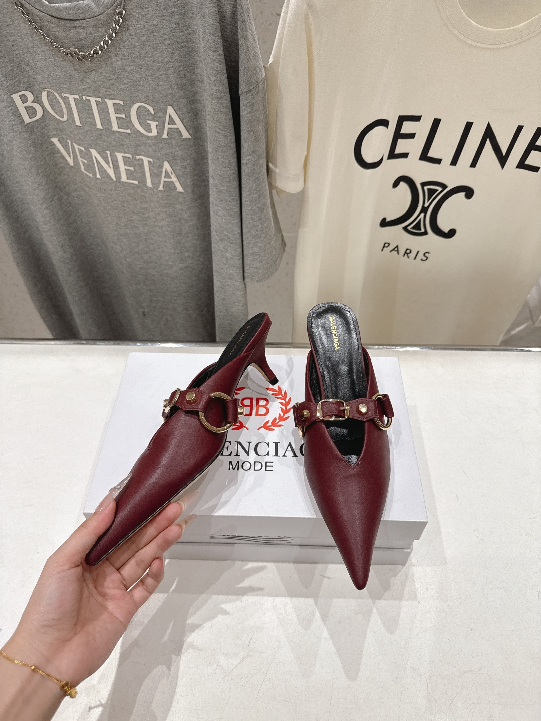 高版本出厂 BALENCIAG*巴黎世家F073 2026ss夏季新款尖头高跟鞋拖鞋非常舒服的高跟拖鞋 高版本出厂 BALENCIAG*巴黎世家F073 2026ss夏季新款尖头高跟鞋拖鞋非常舒服的高跟拖鞋