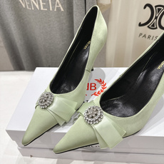 高版本出厂 BALENCIAG*巴黎世家F073 2026ss夏季新款水钻蝴蝶结尖头高跟鞋单鞋非常舒服 高版本出厂 BALENCIAG*巴黎世家F073 2026ss夏季新款水钻蝴蝶结尖头高跟鞋单鞋非常舒服