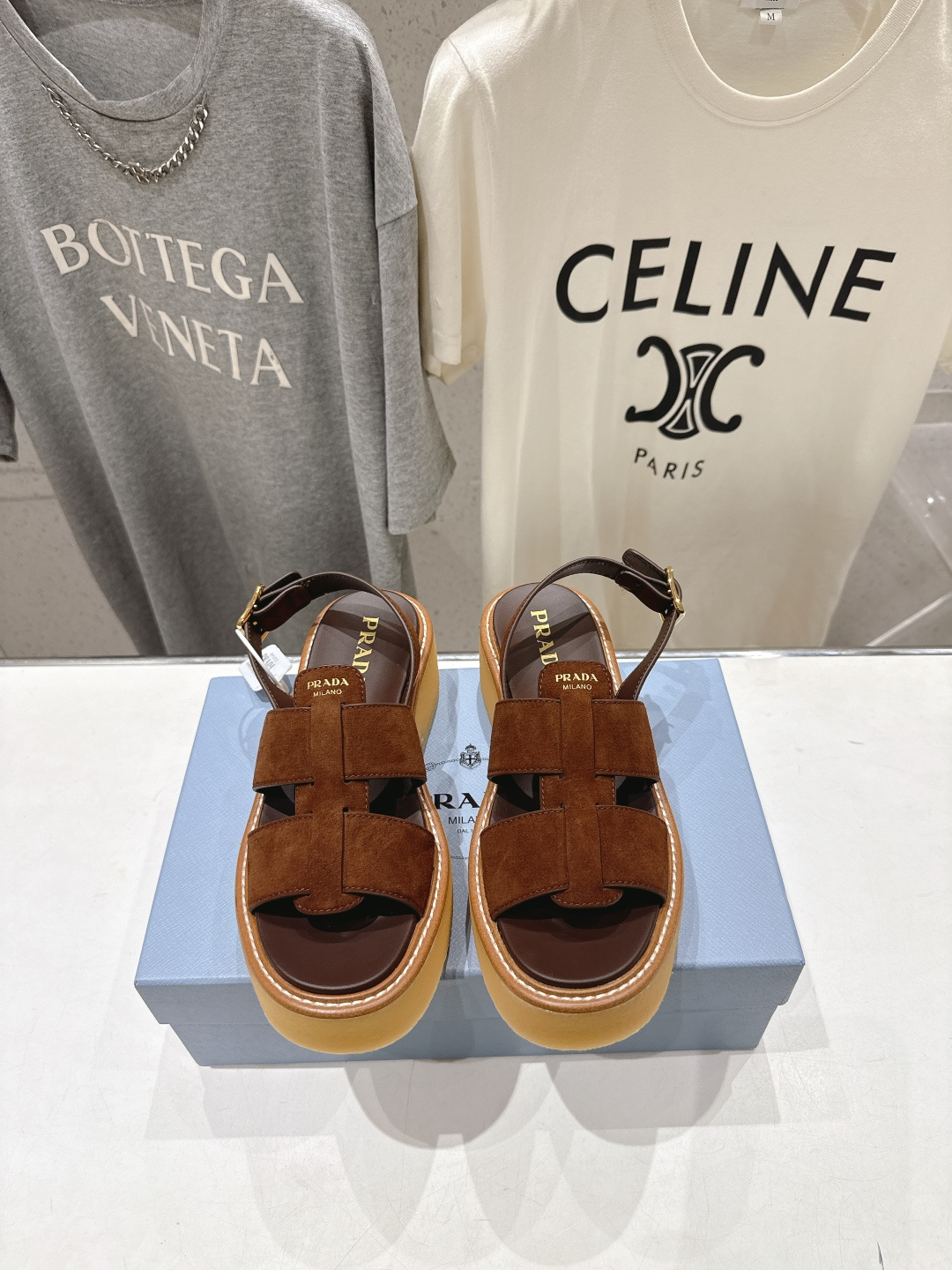 高版本出厂 Prada/普拉达F029 2026ss夏季新款复古风沙滩厚底凉鞋这个鞋型真的属于经典不会过