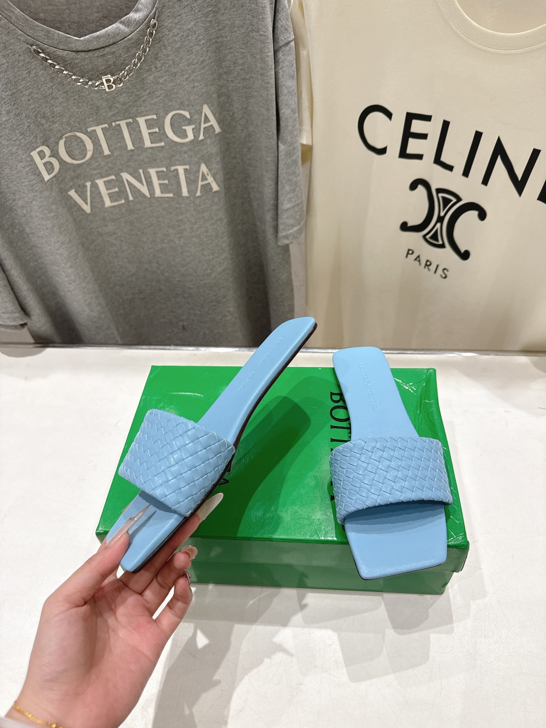高版本出厂 Bottega Veneta/BV F065 2026ss夏季新款Parco Mule女士平