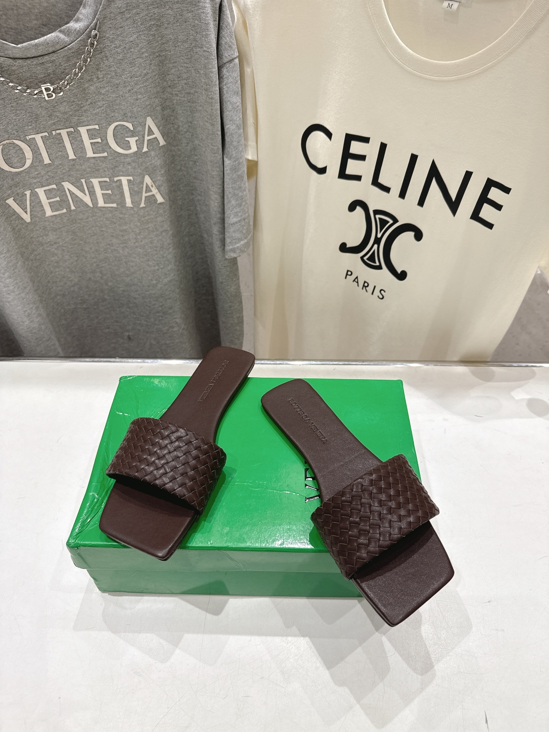 高版本出厂 Bottega Veneta/BV F065 2026ss夏季新款Parco Mule女士平
