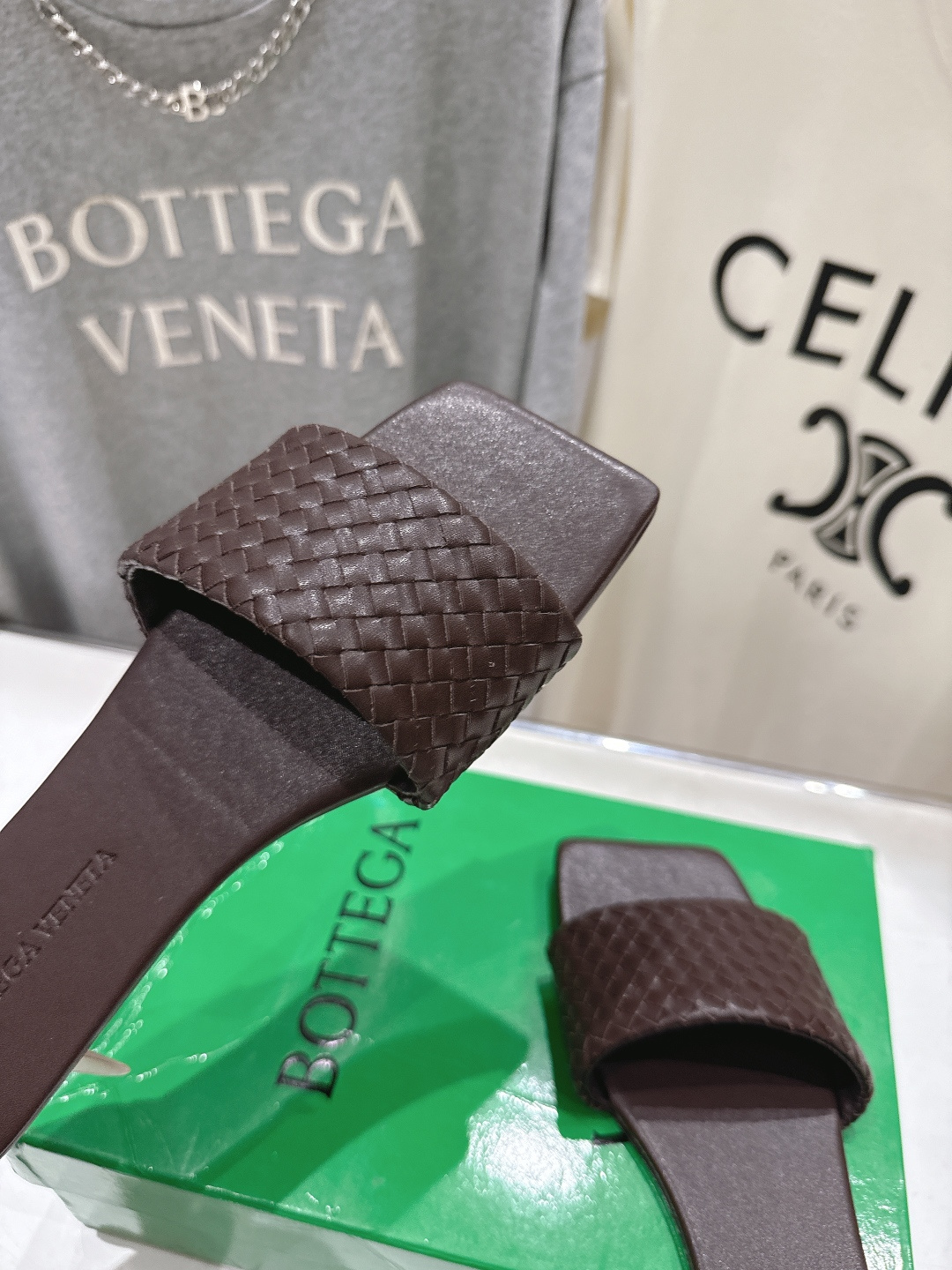 高版本出厂 Bottega Veneta/BV F065 2026ss夏季新款Parco Mule女士平