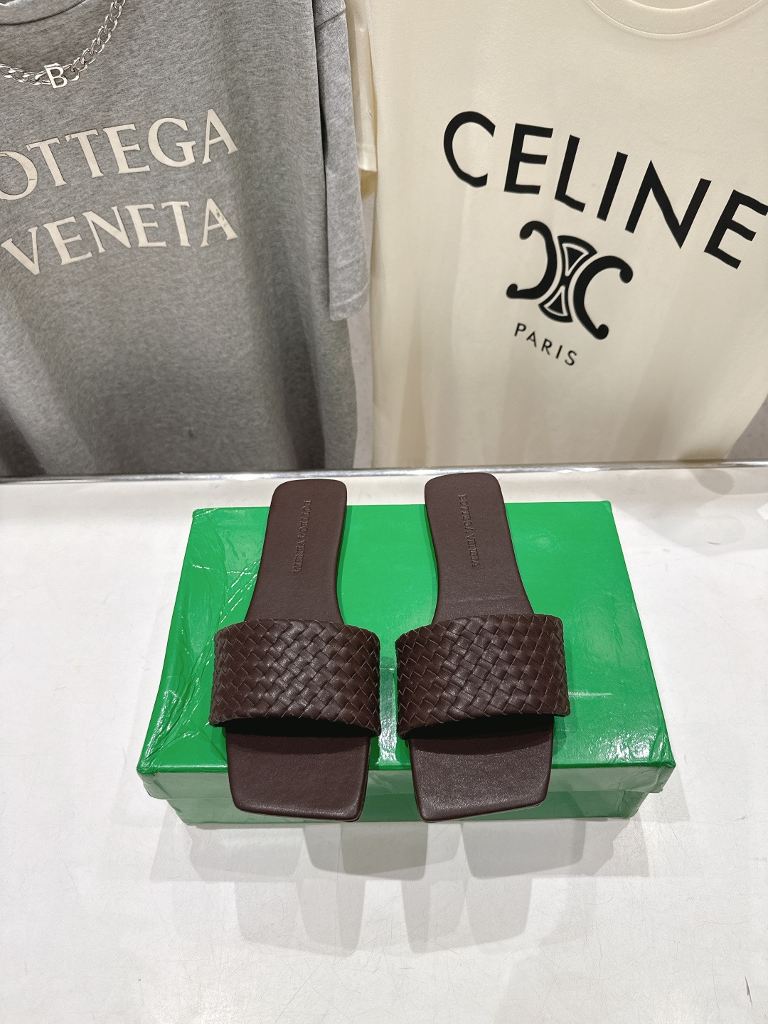 高版本出厂 Bottega Veneta/BV F065 2026ss夏季新款Parco Mule女士平