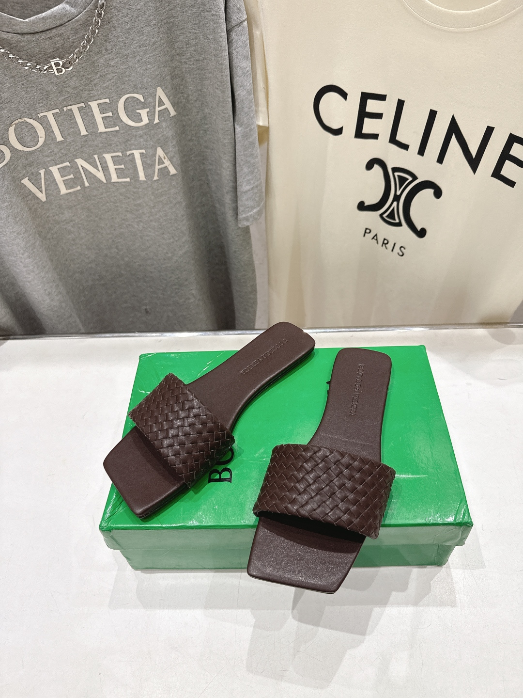 高版本出厂 Bottega Veneta/BV F065 2026ss夏季新款Parco Mule女士平