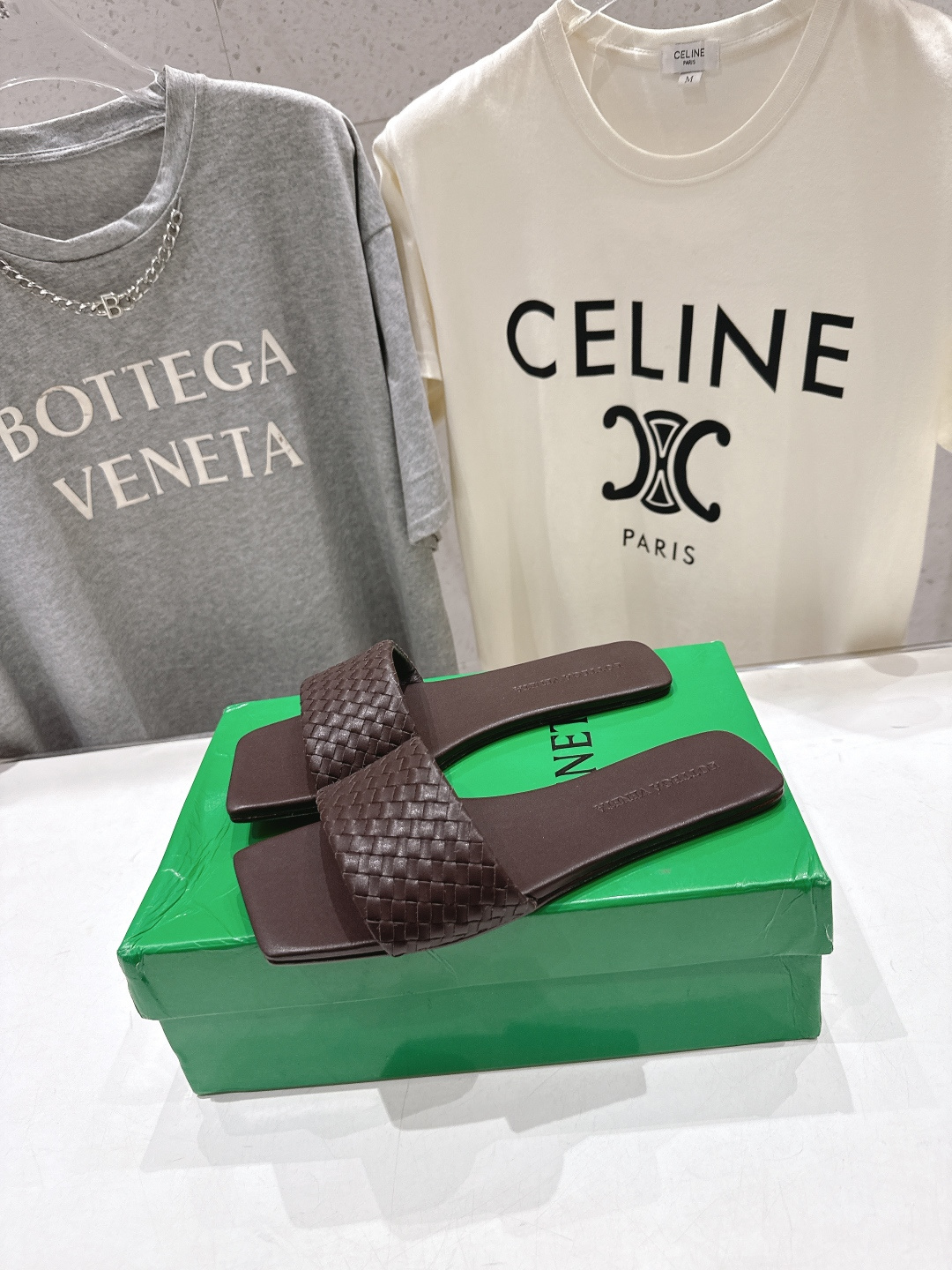 高版本出厂 Bottega Veneta/BV F065 2026ss夏季新款Parco Mule女士平