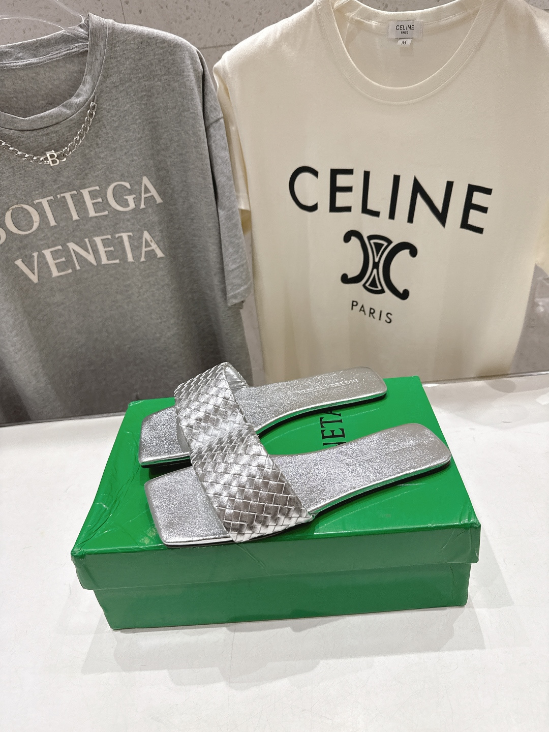 高版本出厂 Bottega Veneta/BV F065 2026ss夏季新款Parco Mule女士平