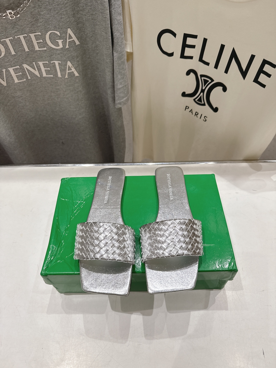 高版本出厂 Bottega Veneta/BV F065 2026ss夏季新款Parco Mule女士平
