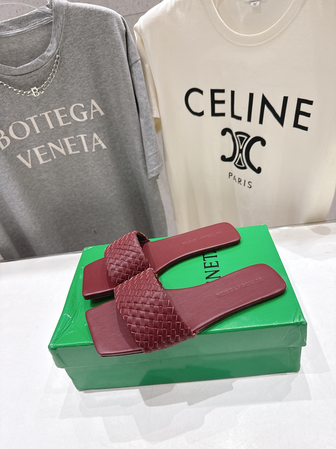 高版本出厂 Bottega Veneta/BV F065 2026ss夏季新款Parco Mule女士平