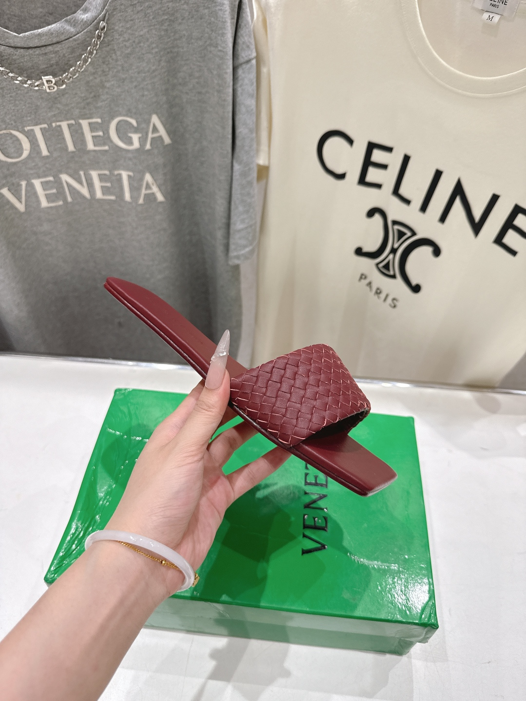 高版本出厂 Bottega Veneta/BV F065 2026ss夏季新款Parco Mule女士平