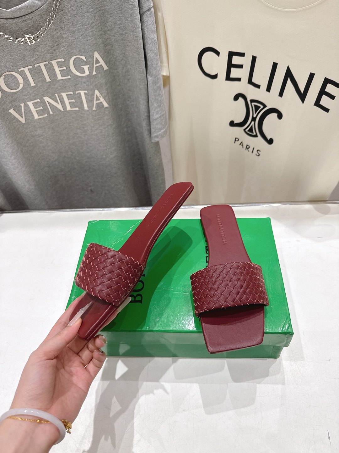 高版本出厂 Bottega Veneta/BV F065 2026ss夏季新款Parco Mule女士平
