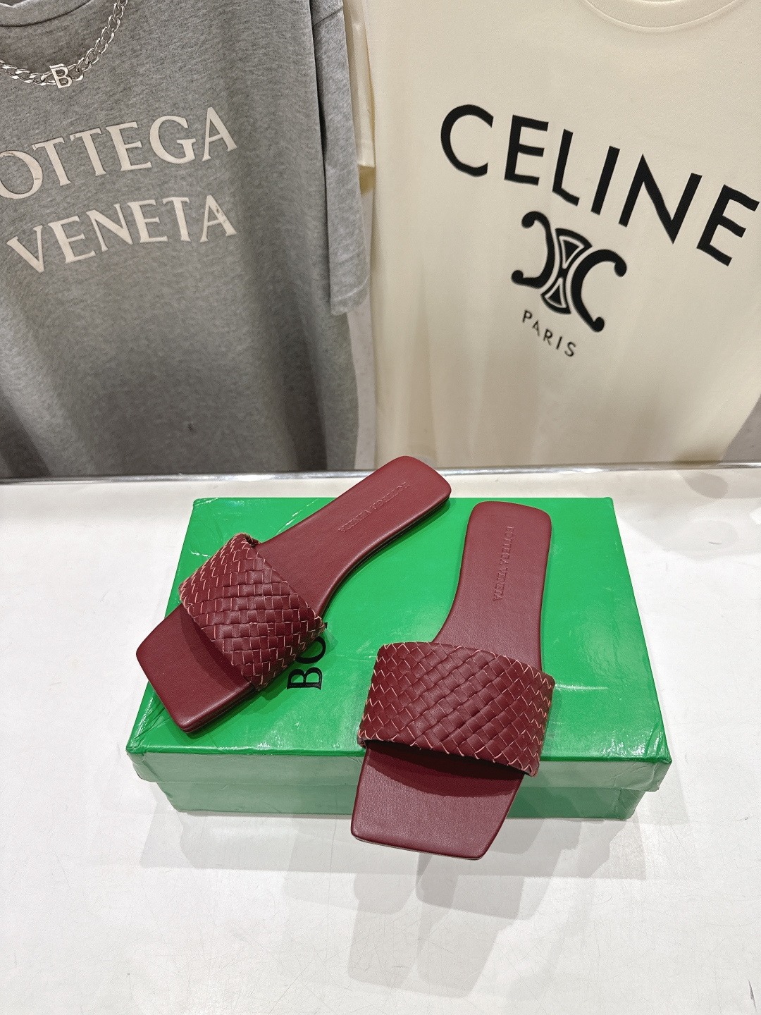 高版本出厂 Bottega Veneta/BV F065 2026ss夏季新款Parco Mule女士平