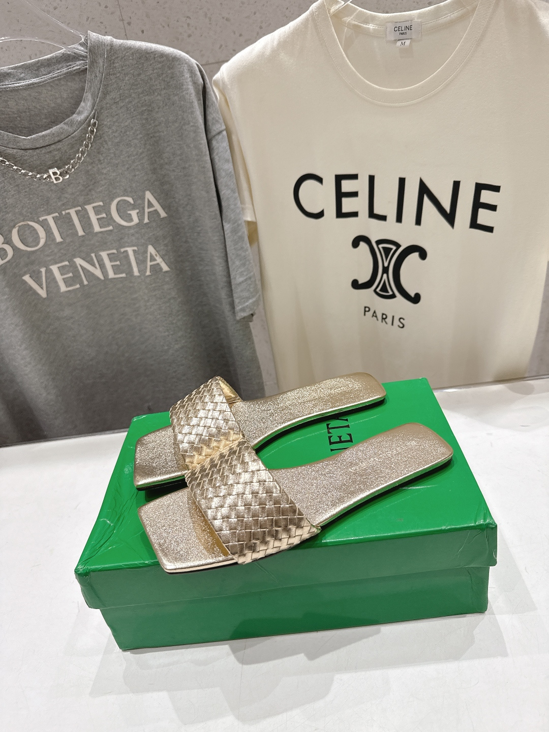 高版本出厂 Bottega Veneta/BV F065 2026ss夏季新款Parco Mule女士平