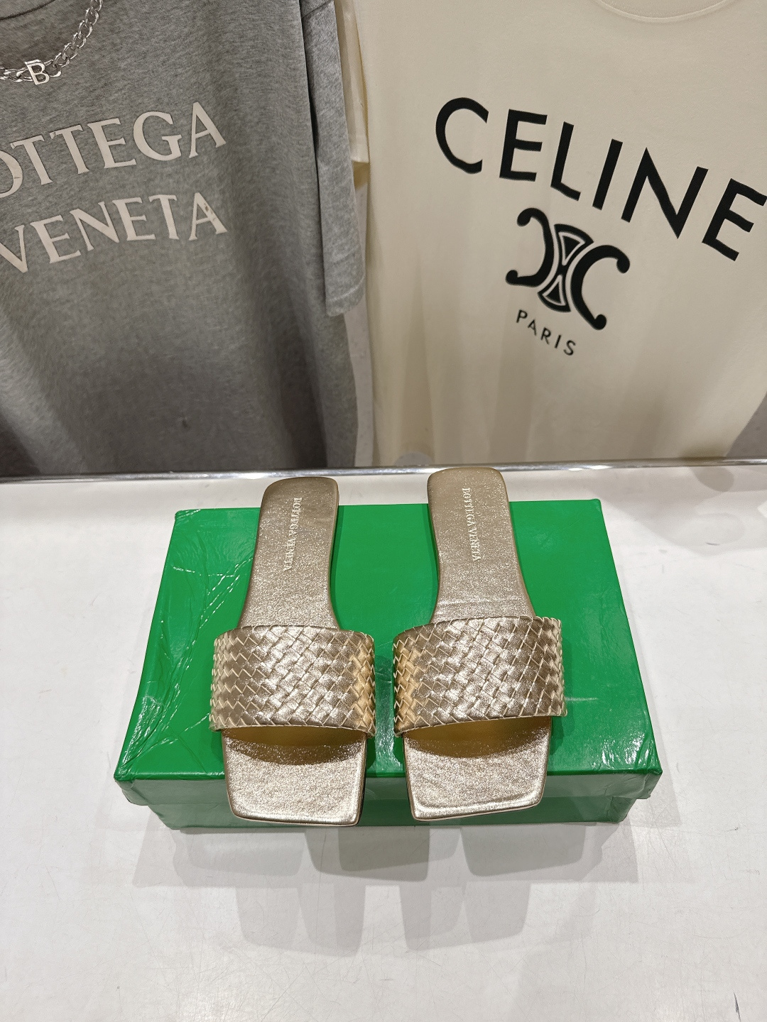 高版本出厂 Bottega Veneta/BV F065 2026ss夏季新款Parco Mule女士平