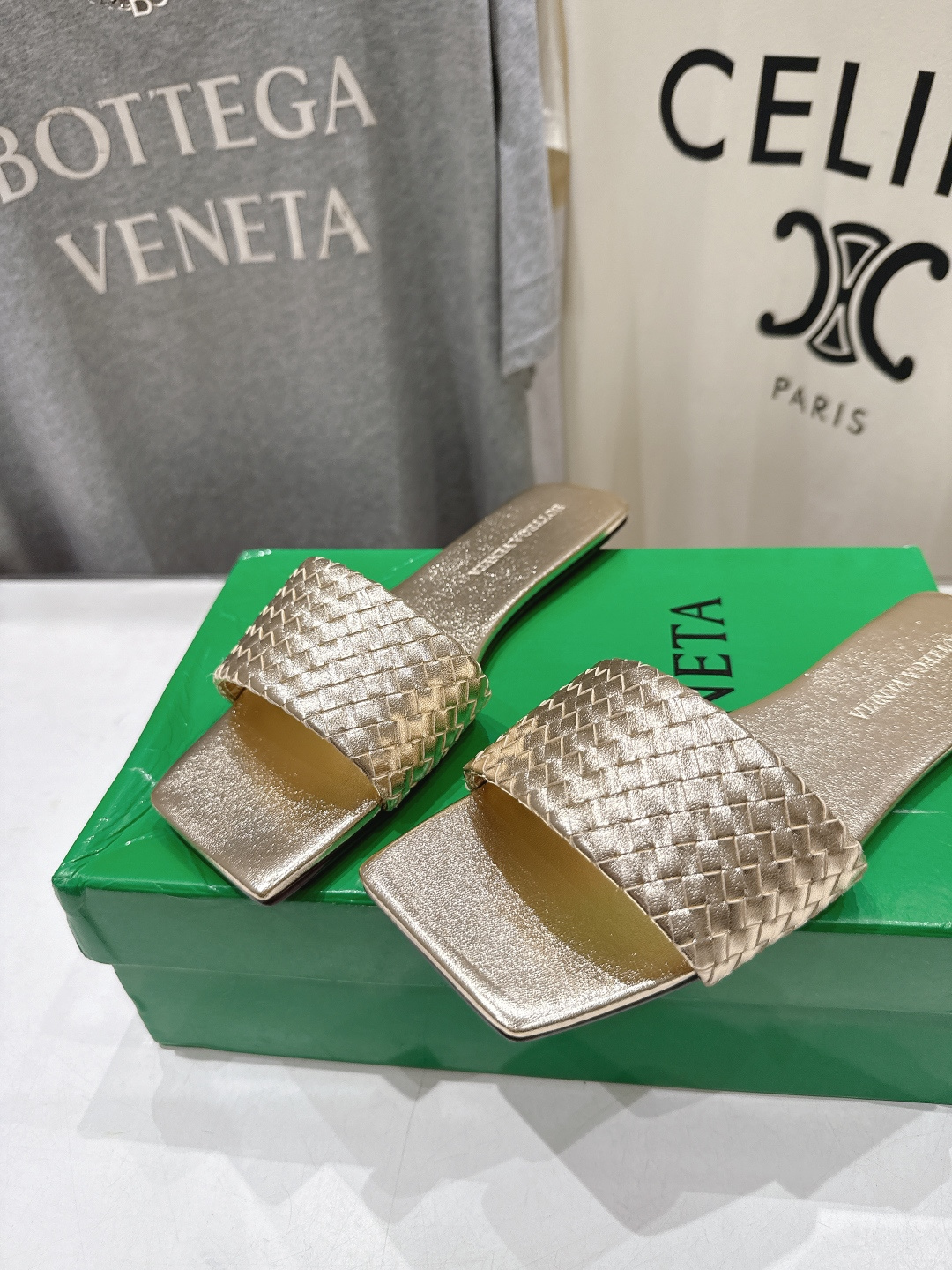 高版本出厂 Bottega Veneta/BV F065 2026ss夏季新款Parco Mule女士平