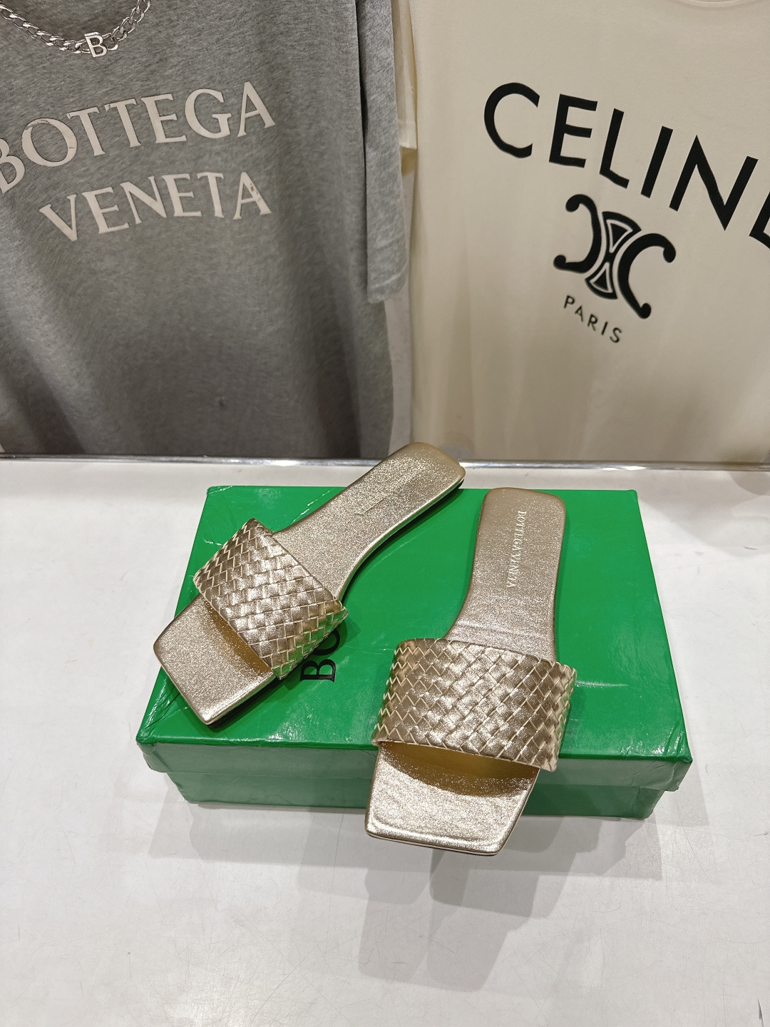 高版本出厂 Bottega Veneta/BV F065 2026ss夏季新款Parco Mule女士平