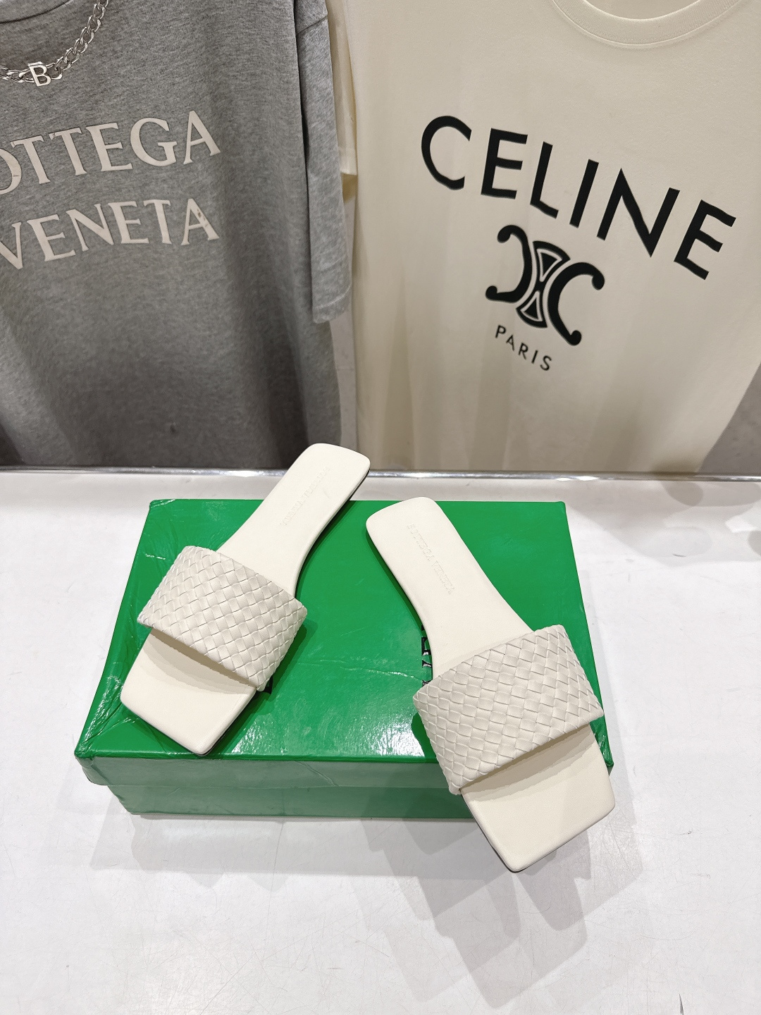 高版本出厂 Bottega Veneta/BV F065 2026ss夏季新款Parco Mule女士平