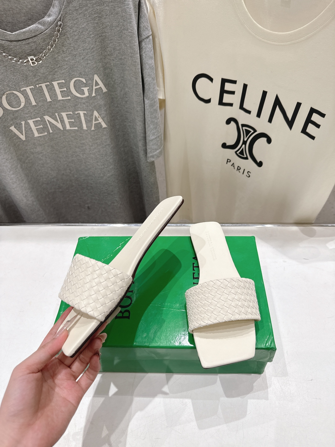 高版本出厂 Bottega Veneta/BV F065 2026ss夏季新款Parco Mule女士平