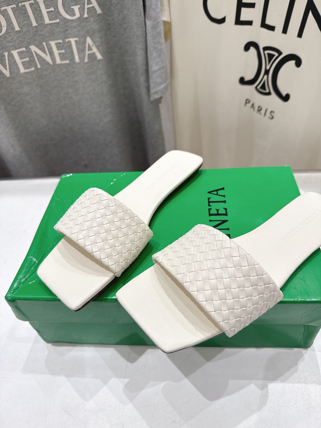 高版本出厂 Bottega Veneta/BV F065 2026ss夏季新款Parco Mule女士平