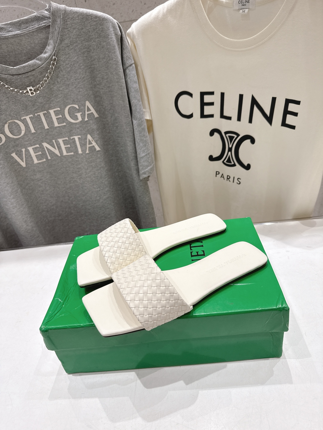 高版本出厂 Bottega Veneta/BV F065 2026ss夏季新款Parco Mule女士平