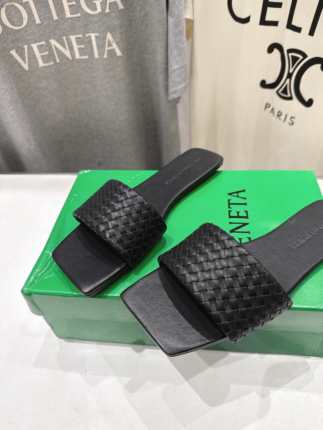 高版本出厂 Bottega Veneta/BV F065 2026ss夏季新款Parco Mule女士平